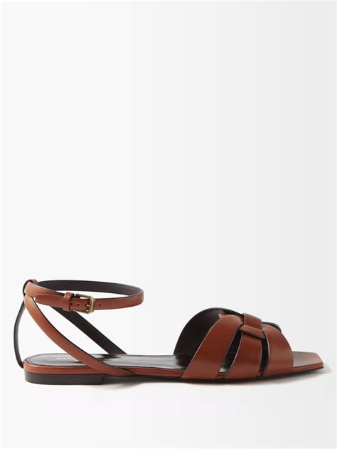 saint laurent tribute sandals flat.